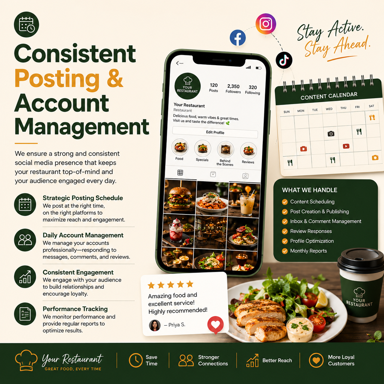 Consistent Posting & Account Management Consistent Posting & Account Management