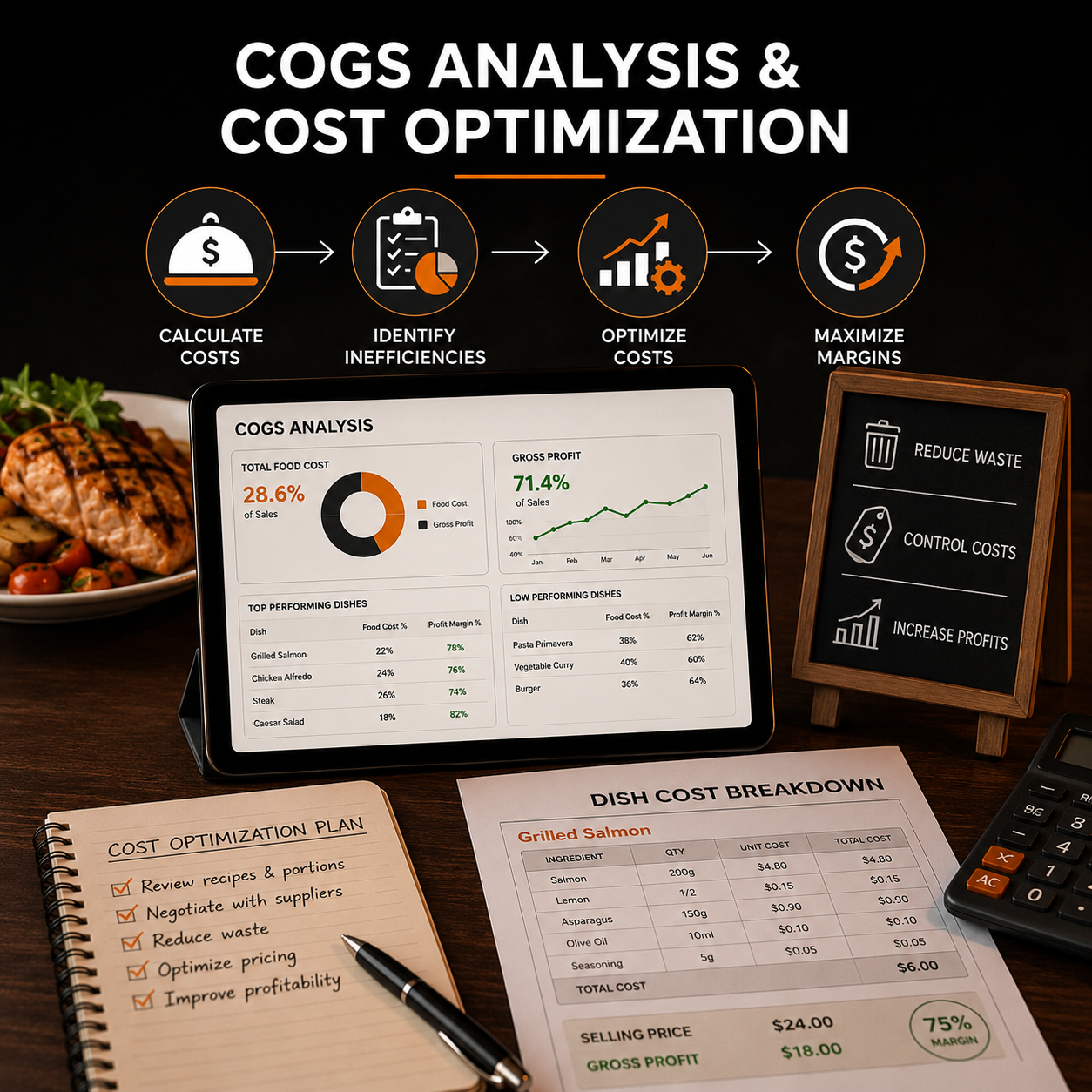 COGS Analysis & Cost Optimization - What's On The Menu COGS Analysis & Cost Optimization - What's On The Menu