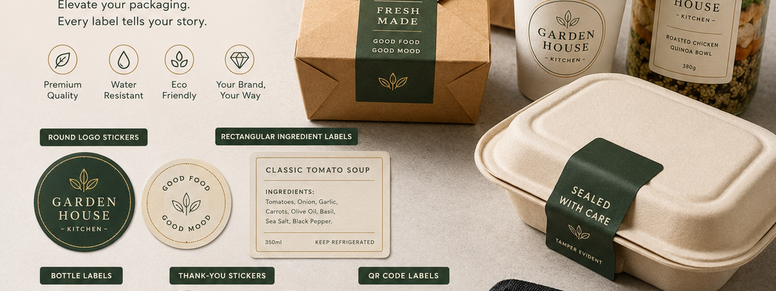 Restaurant Labels & Seals - What's On The Menu Restaurant Labels & Seals - What's On The Menu