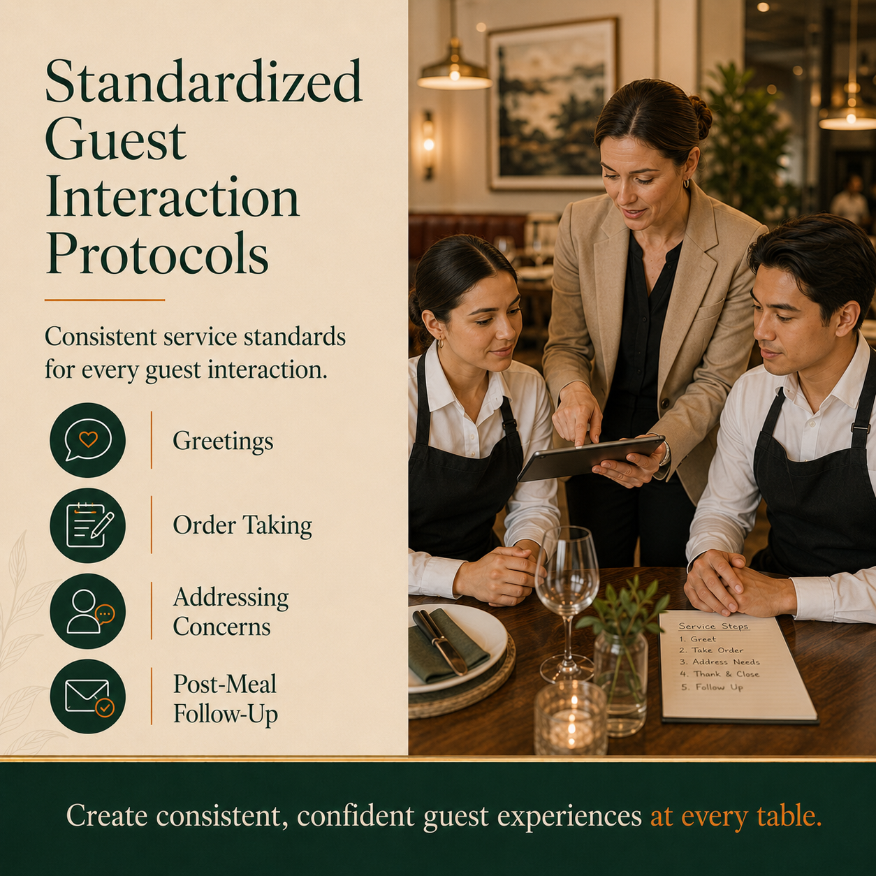 Standardized Guest Interaction Protocols - What's On The Menu